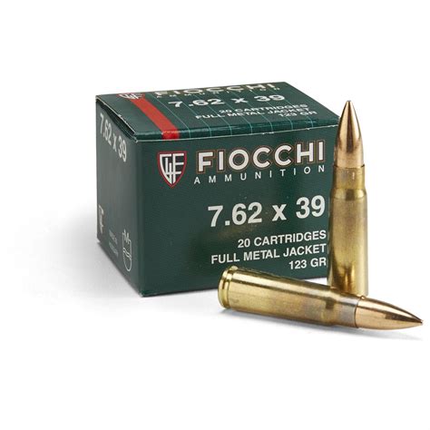 Fiocchi 762x39mm Fmj 124 Grain 1000 Rounds 115782 762x39mm