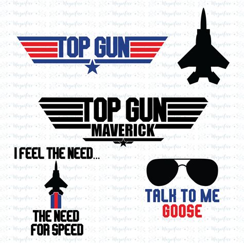 Top Gun Svg Bundle Need For Speed Talk To Me Goose Maverick Etsy