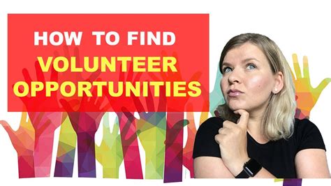 how to find volunteer opportunities near me my experience youtube