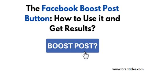 the facebook boost post button how to use it and get results