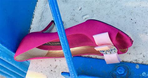 Pink Thing Of The Day Abandoned Fancy Pink Shoe The Worley Gig