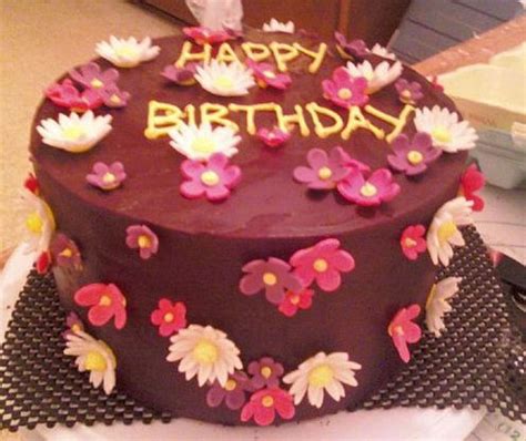 Flowery Birthday Cake