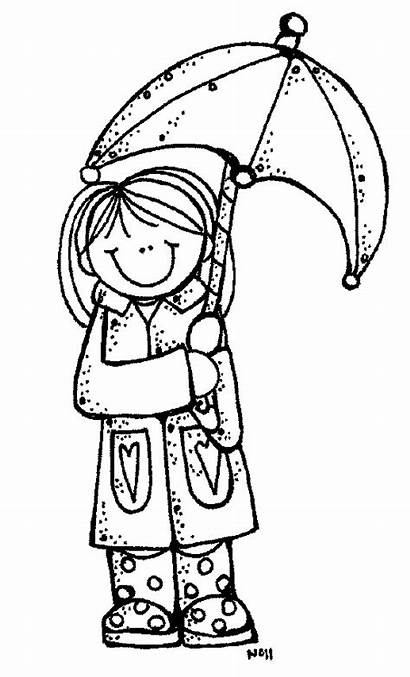 Rain Melonheadz Clipart Away Spring Coloring Pages
