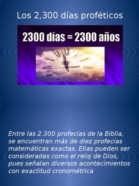 Los 2300 Días Proféticos Pdf Daniel Figura Bíblica Profecía