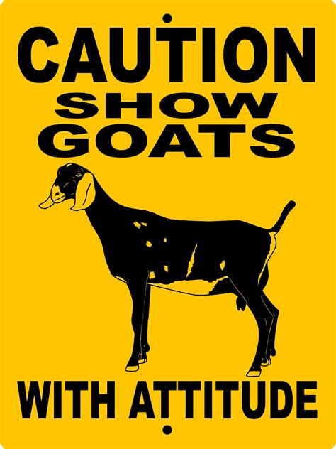 Goat Aluminum Signs Csgn3 Nubian Goat Goats Vinyl Graphics
