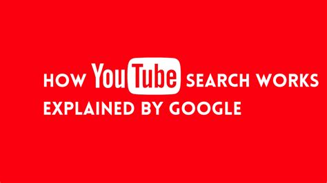 How Youtube Search Works Neyox