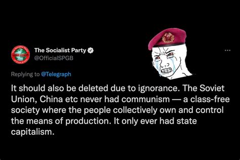 The Socialist Party Of Great Britain Really Tweeted That Real Communism