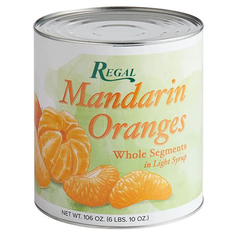 Whole Mandarin Oranges In Light Syrup Canned Mandarin Oranges 10 Can