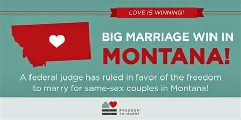 The Randy Report Same Sex Marriage Ban In Montana Struck Down