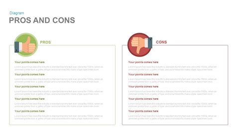 Pros And Cons Powerpoint Template And Keynote Template Slidebazaar