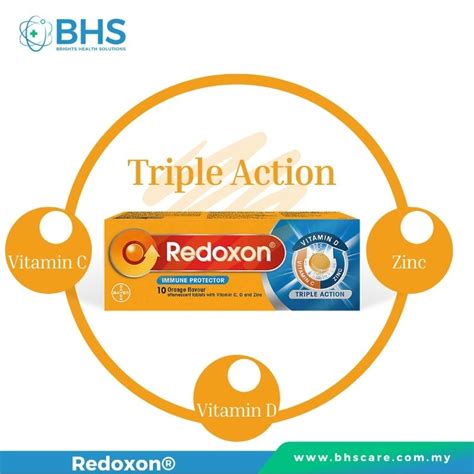Redoxon Triple Action Vit C 1000mg D3 10s Brights Health Solutions