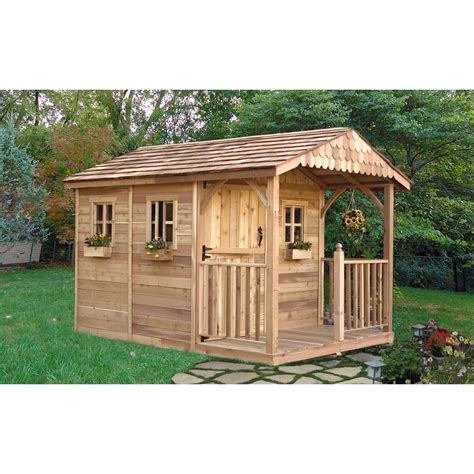 Outdoor Living Today Santa Rosa 8 Ft W X 12 Ft D Wood Storage Shed