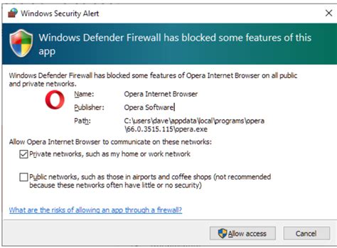 Windows 10 Or Windows Defender Firewall Blocking Internet Browsers
