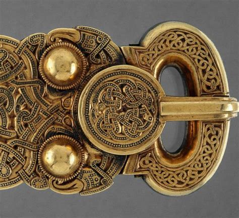 7th Century Gold Belt Buckle From The Sutton Hoo Hoard History