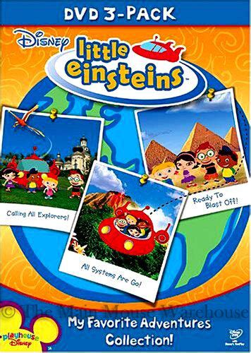 Disney Little Einsteins 3 Pack Dvd Box Firebird Rescue Race Space Gold