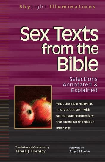 Sex Texts From The Bible Selections Annotated And Explained Ebook By