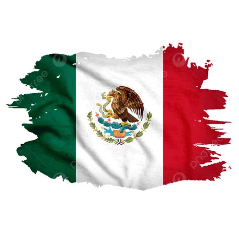 Bandeira Do México Com Pincel Aquarela Para Copa Do Mundo Png México
