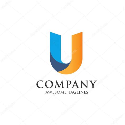 Elegant Letter U Color Logo — Stock Vector © Krustovin 114761868