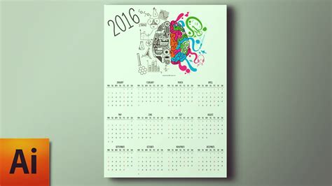 Illustrator Tutorial Create A Calendar In Adobe Illustrator Youtube