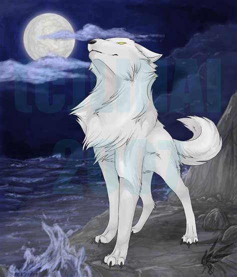 Winged black, red, and white wolf anime. White Anime Wolf (con imágenes) | Lobo blanco, Anime de ...