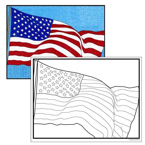Álbumes Foto Bandera De Estados Unidos De America Para Colorear Actualizar