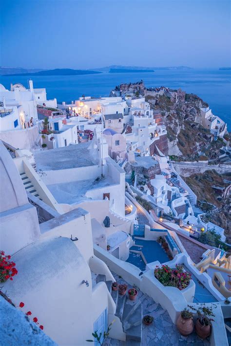 Evening In Oia Santorini Greece Greece Travel Places To Travel