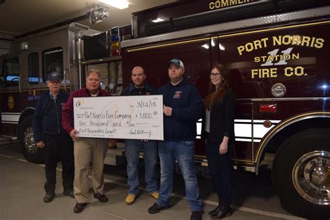pnfc awarded grant port norris fire company