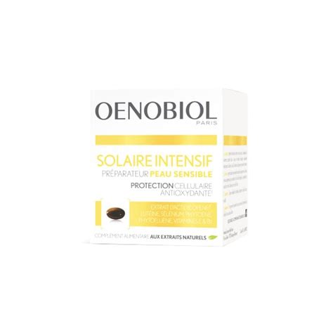 Oenobiol Solaire Intensif Peau Sensible 30 Capsules Parapharmacie
