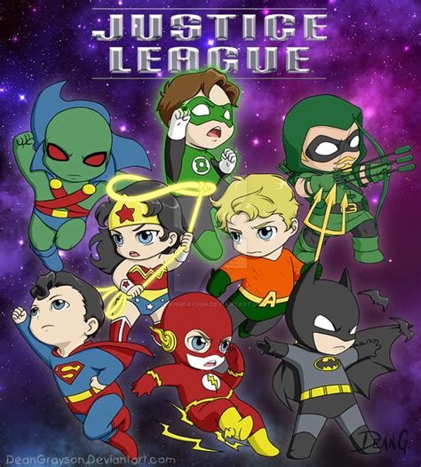 Justice League Chibies By Deangrayson On Deviantart