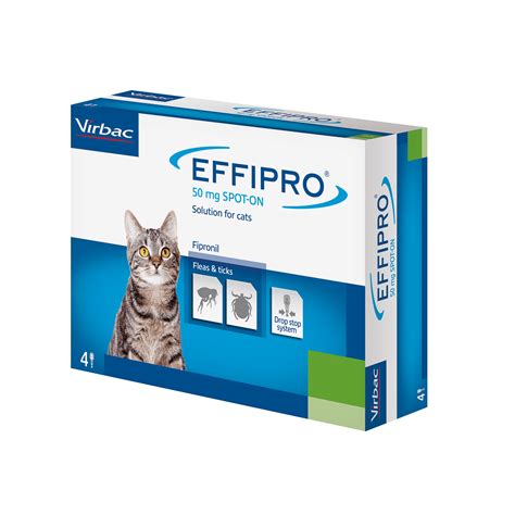 Effipro Spot On Cat 50 мг Противопаразитна пипета за котки Pet Buddy