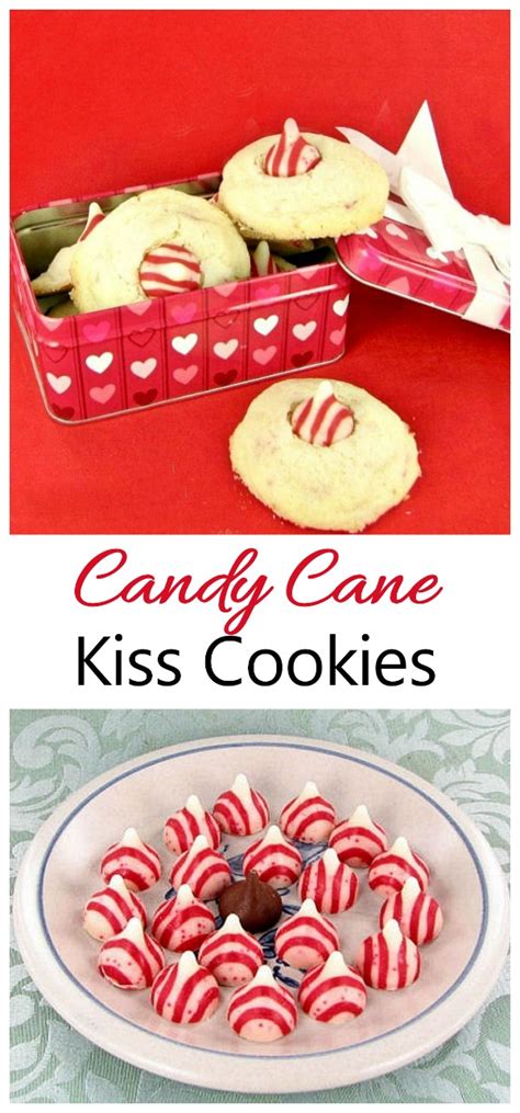 Candy Cane Kiss Cookies Peppermint Cookie Recipe