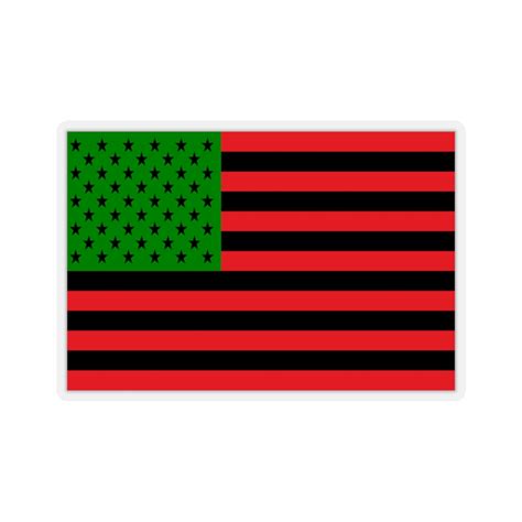 African American Flag Sticker Black Flag Sticker Brian Bula