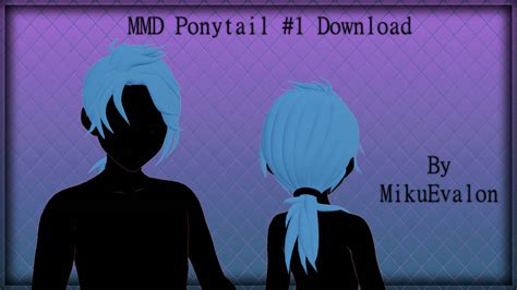 Mmd Ponytail Hair 1 Download By Mikuevalon On Deviantart