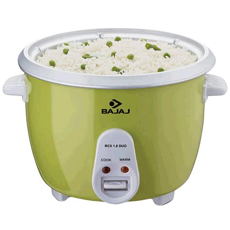 Buy Bajaj 18 Litres Electric Rice Cooker Rcx 18 Duo Lime Green