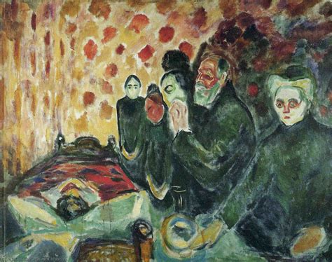 Near The Bed Of Death Fever Edvard Munch สารานุกรม