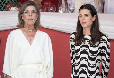 Princess Caroline And Charlotte Casiraghi Attended A Show Jumping