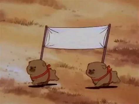 Two Dogs Carrying A Banner Blank Template Imgflip