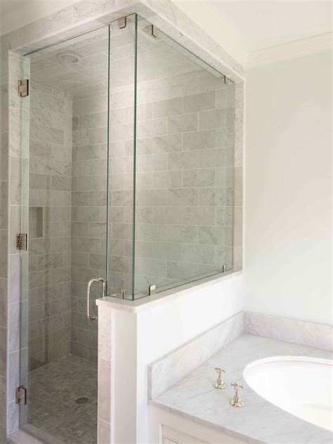 Your half bathroom is probably one of the smallest spaces in your house, but that doesn't mean it's the easiest space to decorate. 43 Amazing Bathrooms With Half Walls | Shower remodel ...