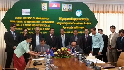 Mou Between Eurocham And The Ministry Of Land Management Urban Planning