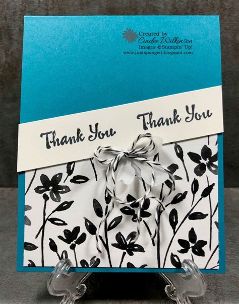 Petal Passion Thank You Cards Just Sponge It Bakers Twine Island