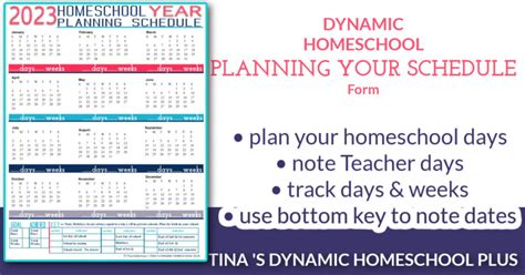 Year 2023 Homeschool Planning Schedule Beautiful Form
