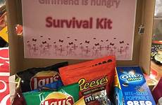 girlfriend gift surprise birthday cute survival gifts kit idea snacks gf diy christmas surprises hungry crafts presents kits anniversary present