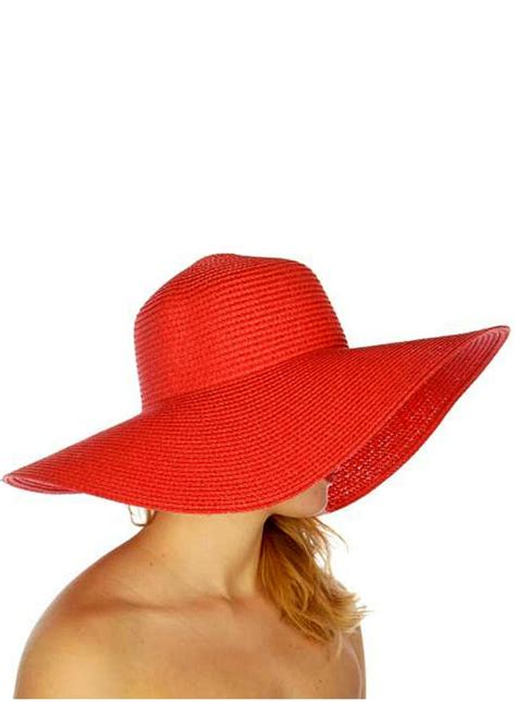 Sienna Red Beach Hat Lady Lux Swimwear