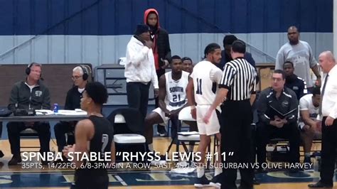 Spnba Stable Rhyss Lewis Highlights Vs Olive Harvey Youtube