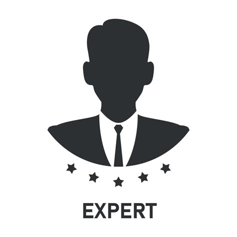 Professional Man Expert Icon Business Advice Decision Support