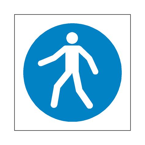 Use Walkway Symbol Sign Safety Uk