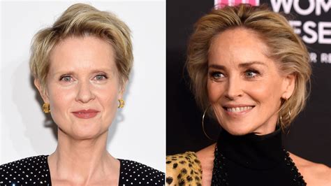 cynthia nixon on sharon stone potentially replacing kim cattrall in ‘sex and the city 3