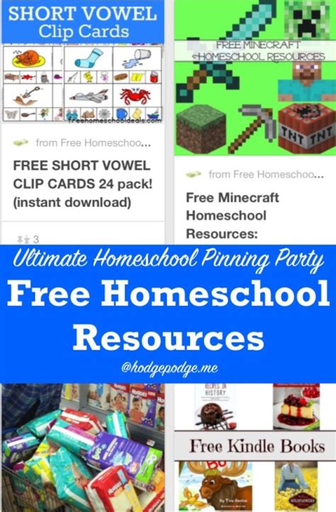 Free Activities At The Ultimate Homeschool Pinning Party Hodgepodge