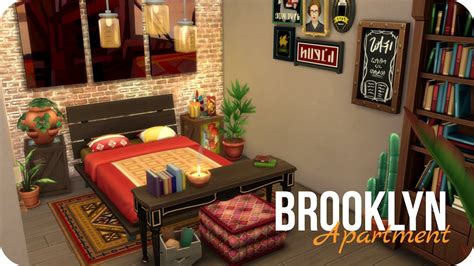 Sims 4 Speed Build Boho Brooklyn Apartment Youtube