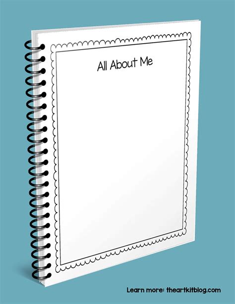 All About Me Journal For Kids Printable 40 Pages Of Fun Prompts